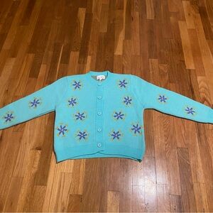 NWT love and harmony, teal green cardigan, sweater, size medium